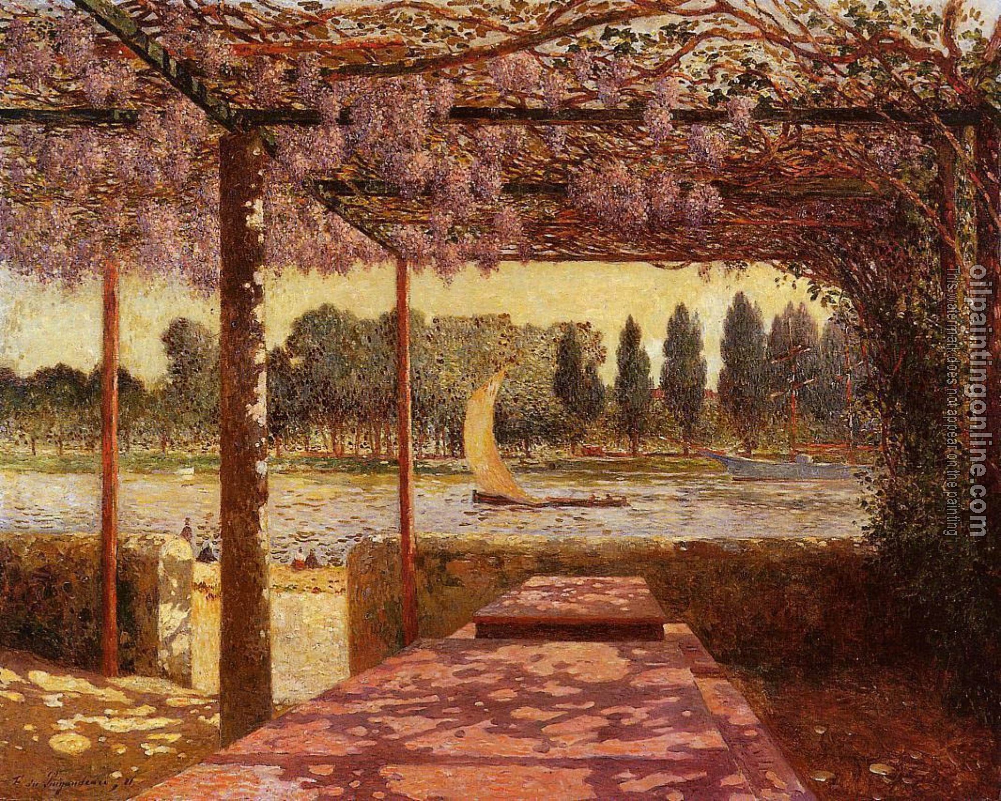 Ferdinand Loyen Du Puigaudeau - The Trellis by the River